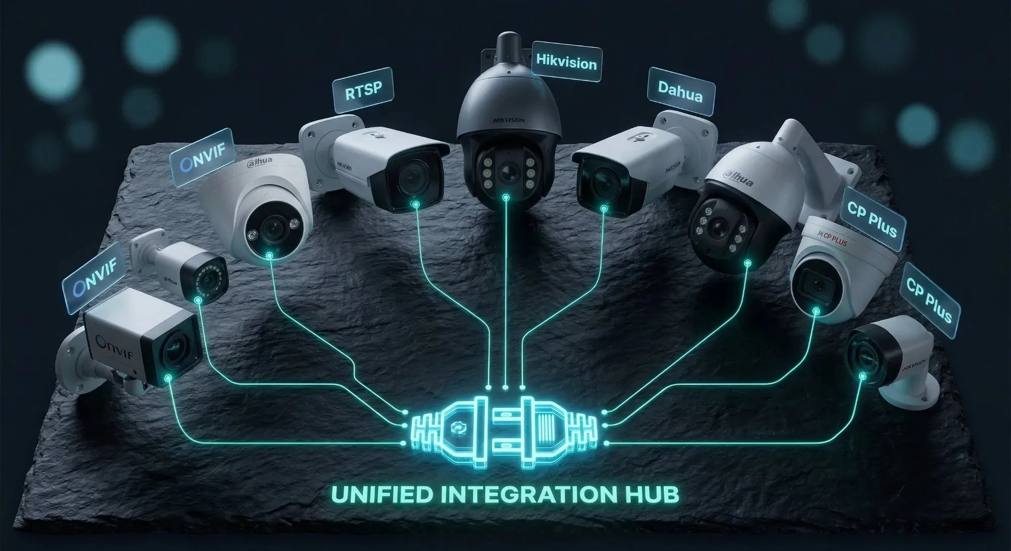 200+ CCTV camera brands converging into Tentosoft cloud platform via ONVIF